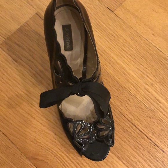 Joan and David black patent leather platform heels - Picture 5 of 8